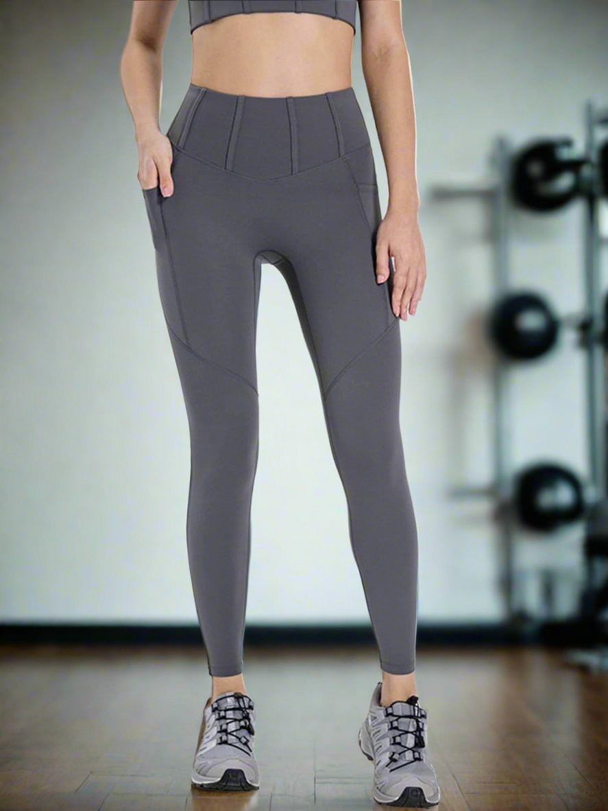 Luxe high waisted leggings with pockets