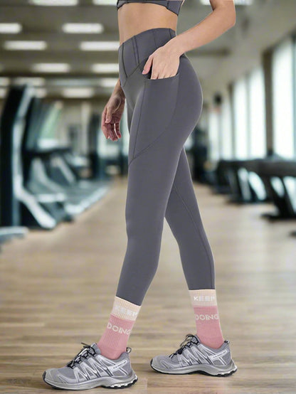 Luxe high waisted leggings with pockets